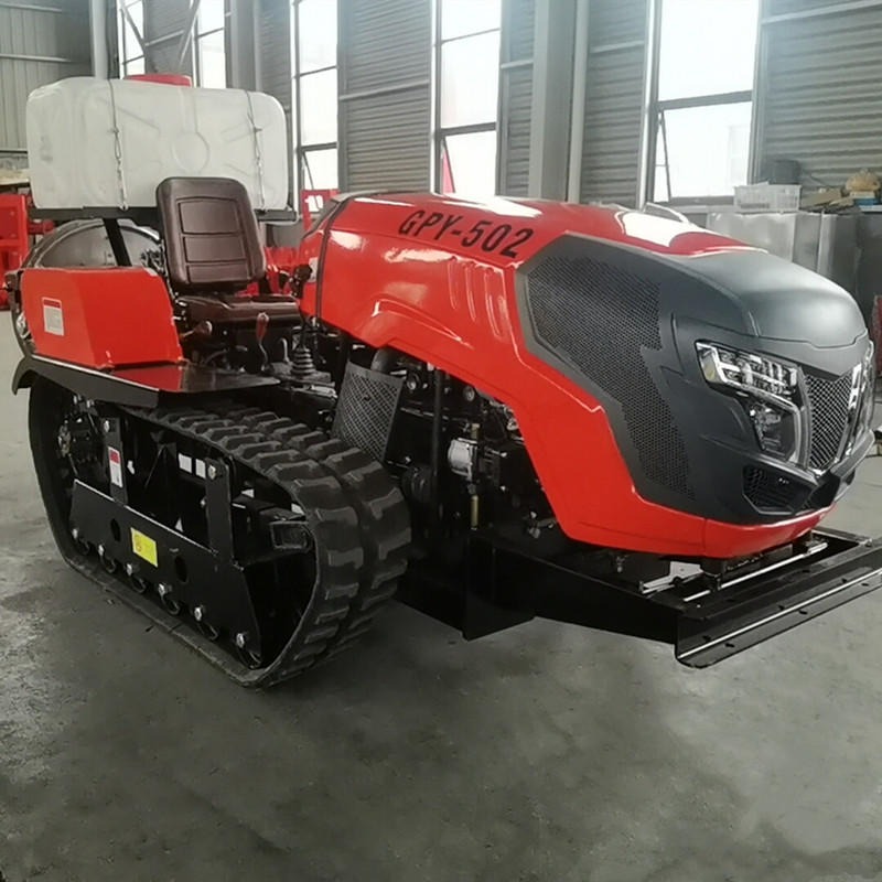 拖拉机厂家新款方向盘操作的大马力履带式耕地机三点悬挂式旋耕机