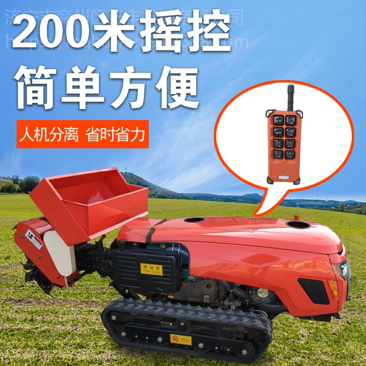 小型旋耕机 手动版35马力履带式除草机 广西果园用的开沟施肥一体机
