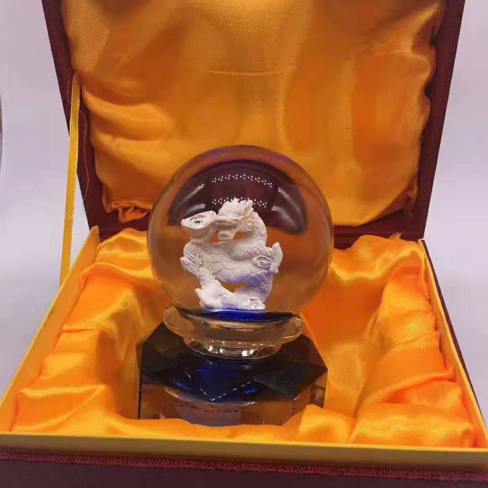 智晨金银 现货热销纯银香水水晶球摆件 透明水晶球礼品图片