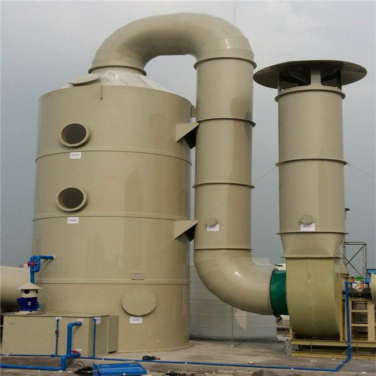 工业环保设备厂家 不锈钢喷淋塔 不锈钢废气处理吸收水喷淋净化器 莱卓环保齐全