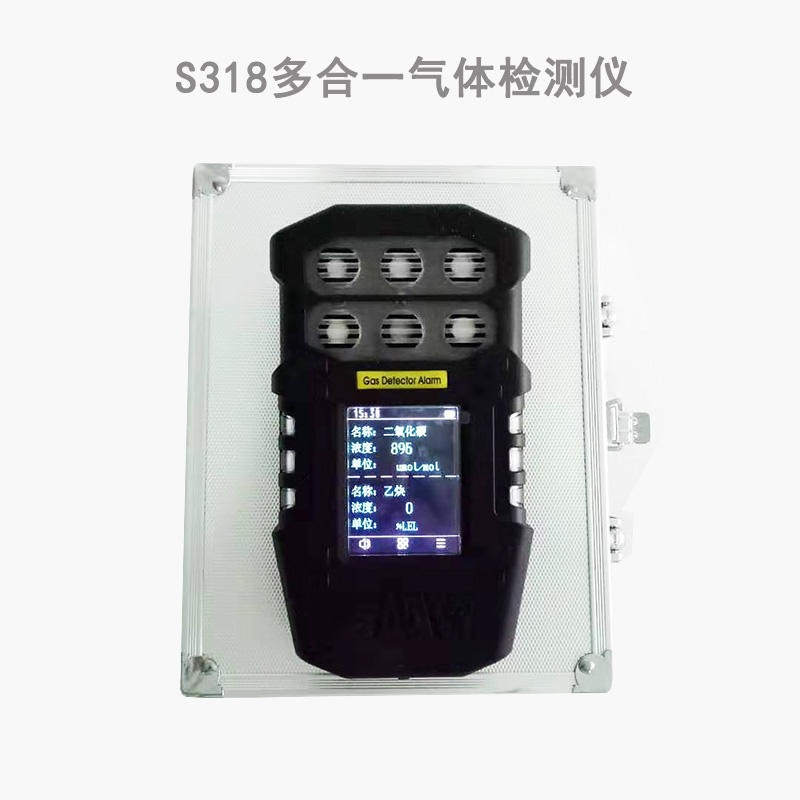 便携式S318六合一气体检测仪 六种有毒可燃气体组合检测仪