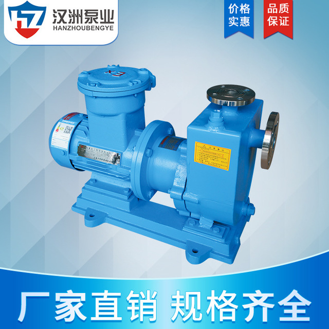 供应汉洲ZCQ65-50-160PB无泄漏不锈钢自吸磁力泵 磁力驱动泵