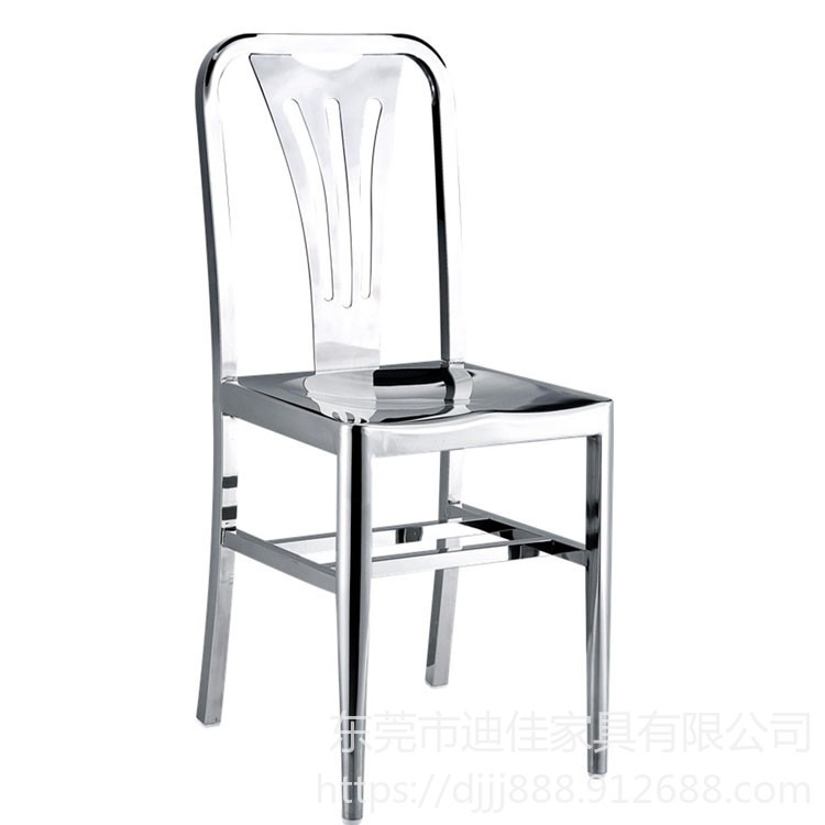 东莞迪佳家具不锈钢餐椅子 铁艺椅子 工业风格餐椅 定制餐桌
