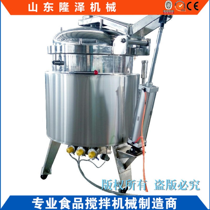 800L大型自动蒸米机 纳豆蒸煮机器 煮黄豆锅厂家