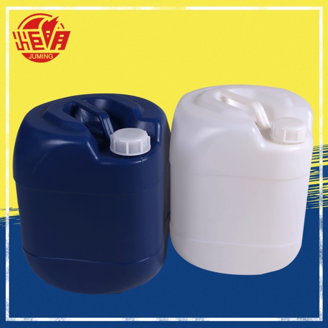 炬明20L斜口化工桶 蓝白色多用途耐磨损塑料桶 hdpe加厚方形桶 25公斤斜口桶对角桶图片