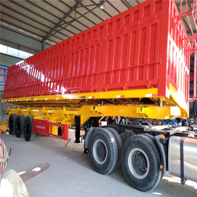 11米13米标准偏翻自卸挂车载重60吨载货范围砂石钢材