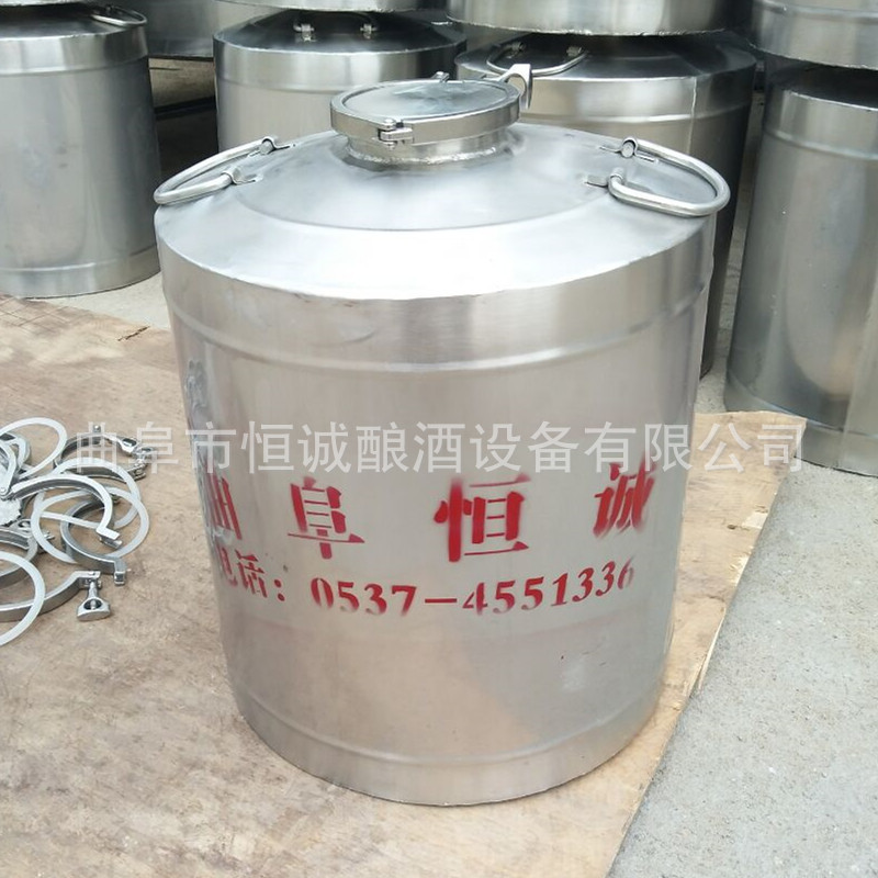 专业定制不锈钢移动式酒桶 食品级304材质  发酵桶储存桶示例图3