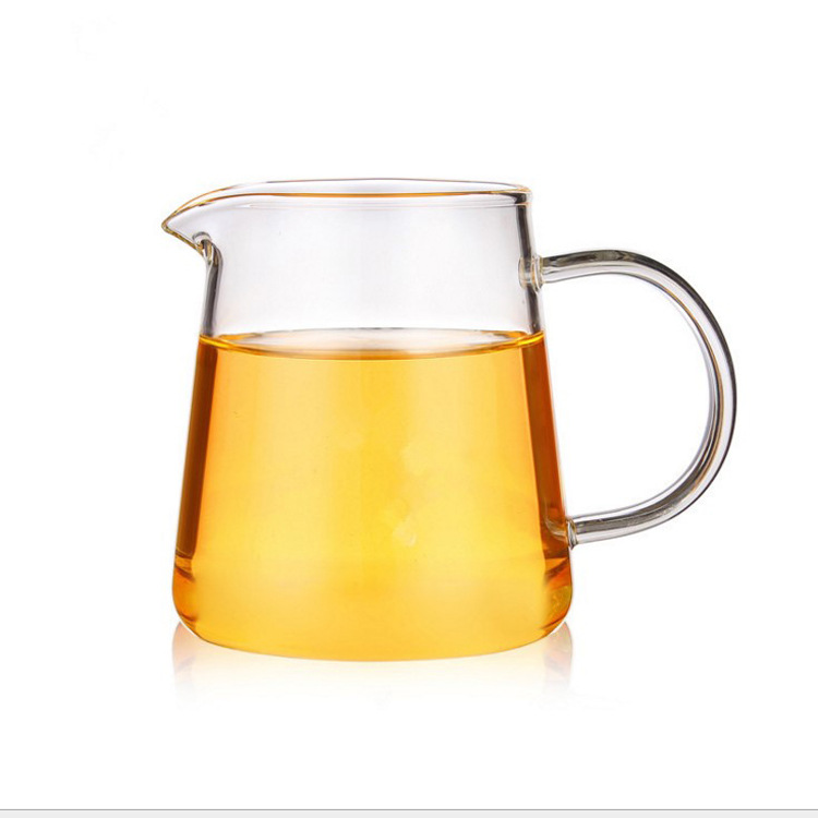 批发供应加厚玻璃公道杯茶海耐高温品质大450ml的分茶器茶道零配图片