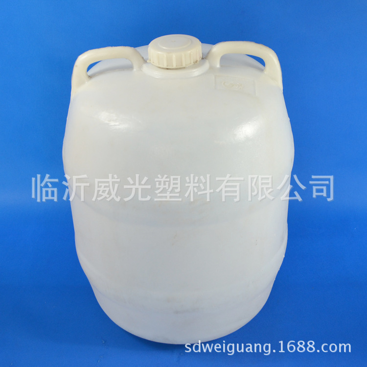 【工厂直销】 威光40公斤白色塑料包装桶 圆形塑料包装桶示例图4