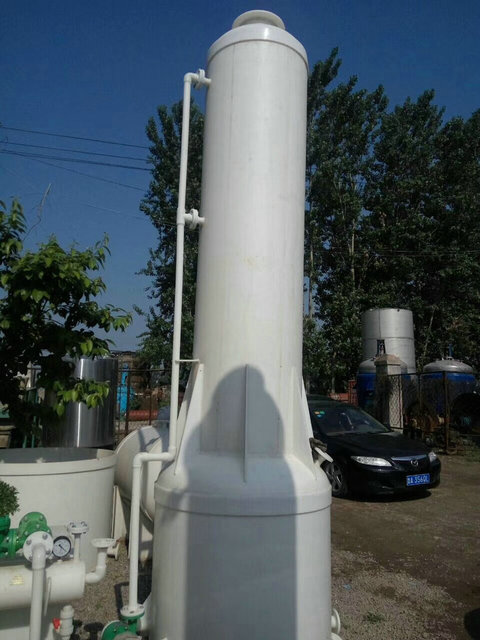厂家提供 PP喷淋脱硫塔， 二手2.2米PP尾气吸收塔价格