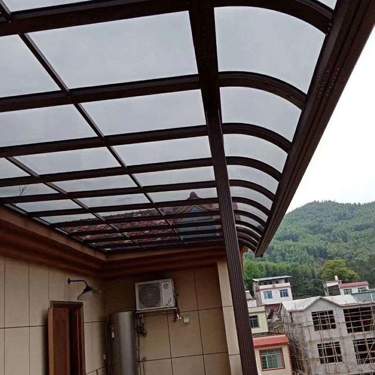 铝合金雨棚 家用铝合金雨棚 户外铝合金雨棚 质量保证  家用透明雨棚