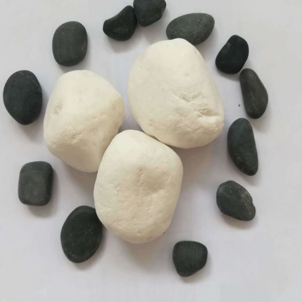 批发 白色石子 白色卵石 绿色石子 灰石子 量大价优 现货供应图片