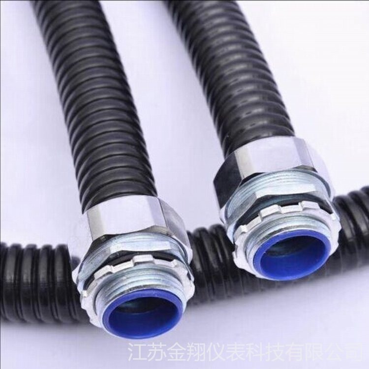 加厚包塑金属软管 穿线波纹管 黑色灰色电线保护金属电工电气套管