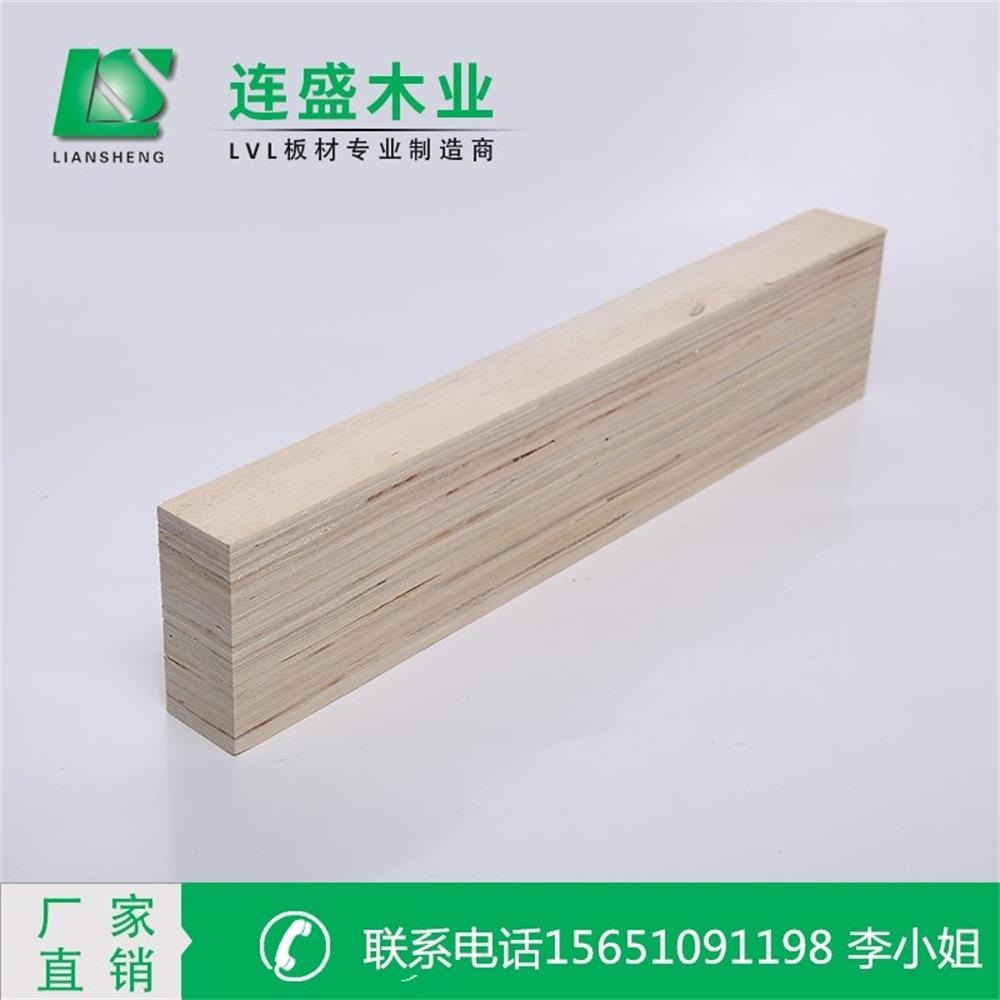 江苏连盛木业  专业生产包装材LVL支持定尺定做，4000*80*20杨木LVL单板顺向层积材图片