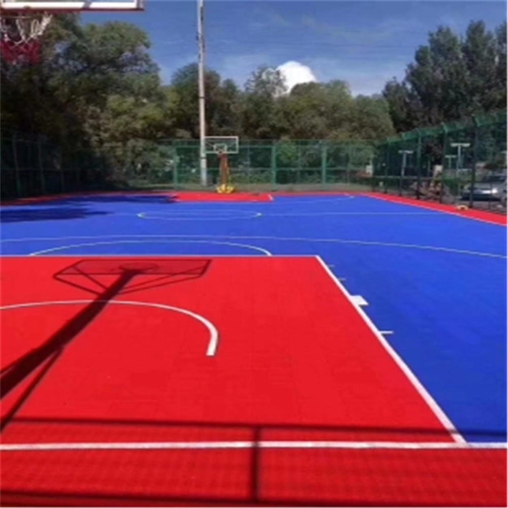 晶康牌硅PU篮球场 塑胶场地 三层复合结构组合 硅PU运动场地可以在新旧场地基础施工
