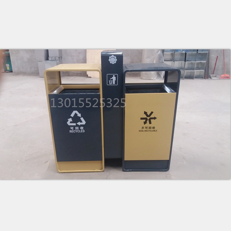 鼎豪机械 户外分类垃圾桶 dh-3266 厂家定制  垃圾桶价格