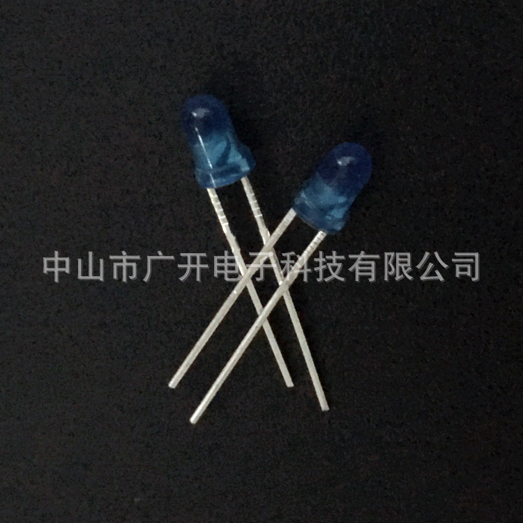 厂家直销发光二极管LED3mm蓝发蓝 白发红发光二极管定制批发示例图4