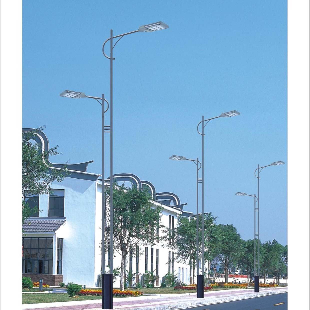 宇泉led路灯直销  新款农村120W6米路灯 户外道路景观照明太阳能路灯可定制