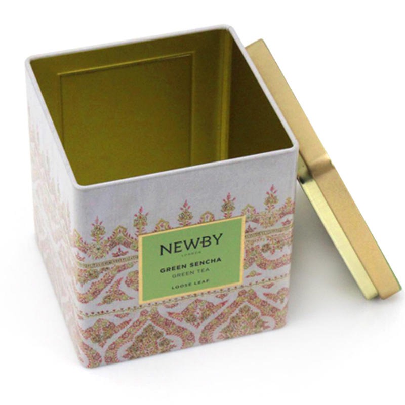 安徽茶叶盒铁盒厂家 麦氏罐业 礼品铁罐印刷 正方形马口铁盒包装设计 金属盒定做