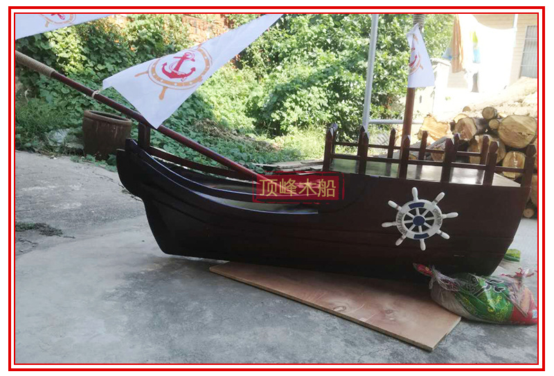 厂家供应仿古海盗船户外水上游船观光船装饰海盗船 可定制示例图6