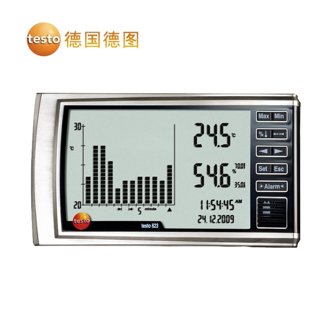 德图testo623数字式温湿度记录仪 高精度工业台式电子温湿度计图片