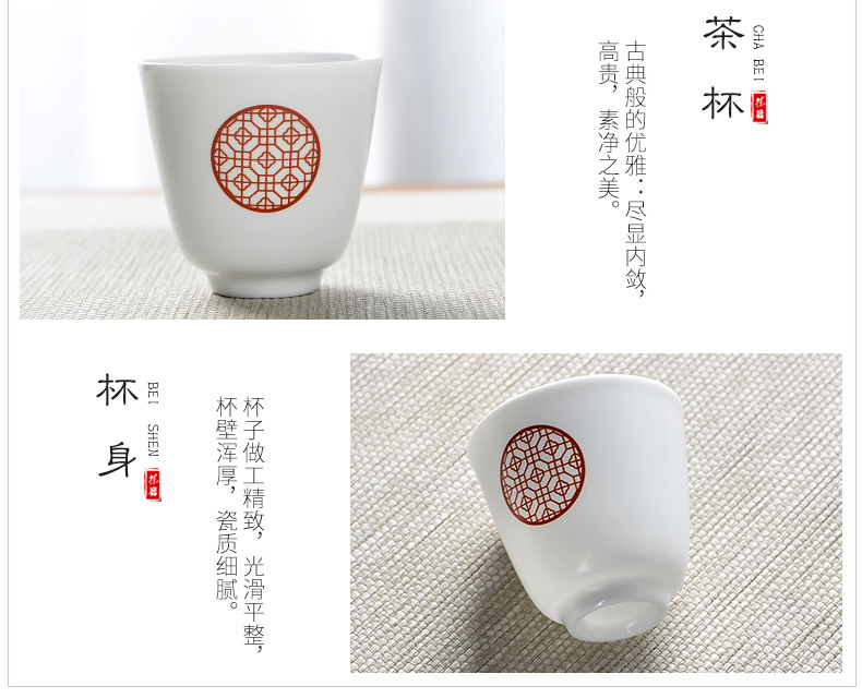 定窑旅行茶具套装 德化中式亚光釉茶壶便携式茶具整套可加工定制示例图55