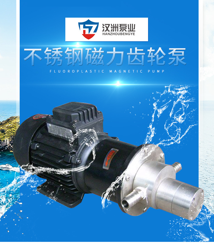 CQB型不锈钢磁力齿轮泵 卫生级磁力驱动齿轮泵 耐腐蚀磁力驱动泵示例图1