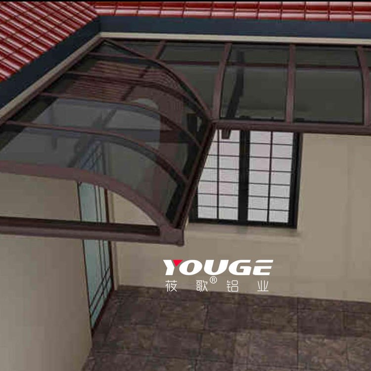 户外铝合金窗户雨棚 铝合金露台雨棚 铝合金飘窗雨棚 铝合金空调雨棚厂家质优价廉