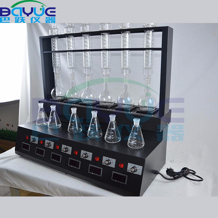 自动蒸馏仪  定氮蒸馏仪器加热装置、蒸馏装置、循环冷却水装置图片