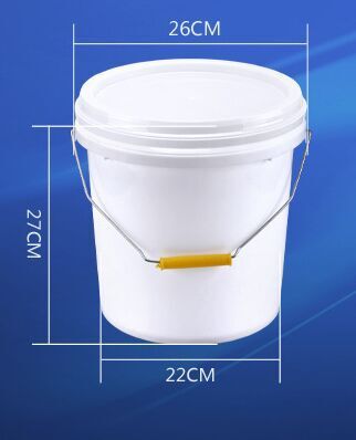 10升白色塑料桶 防冻液冷却液涂料桶 可印字和图案生产厂家示例图1