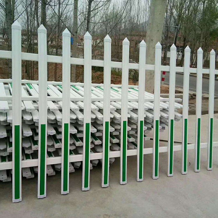 小区PVC花坛草坪防护栏 pvc塑钢草坪围栏 锌钢花坛栅栏 护栏可定制