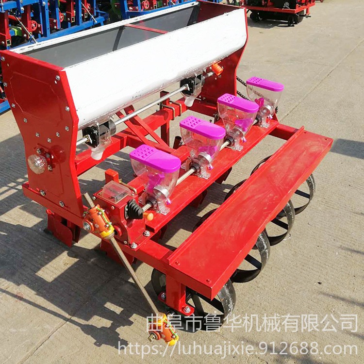 鲁华机械LH BZJ四轮拖拉机带动谷子蔬菜播种机 苜蓿草施肥播种机 高粱精播机