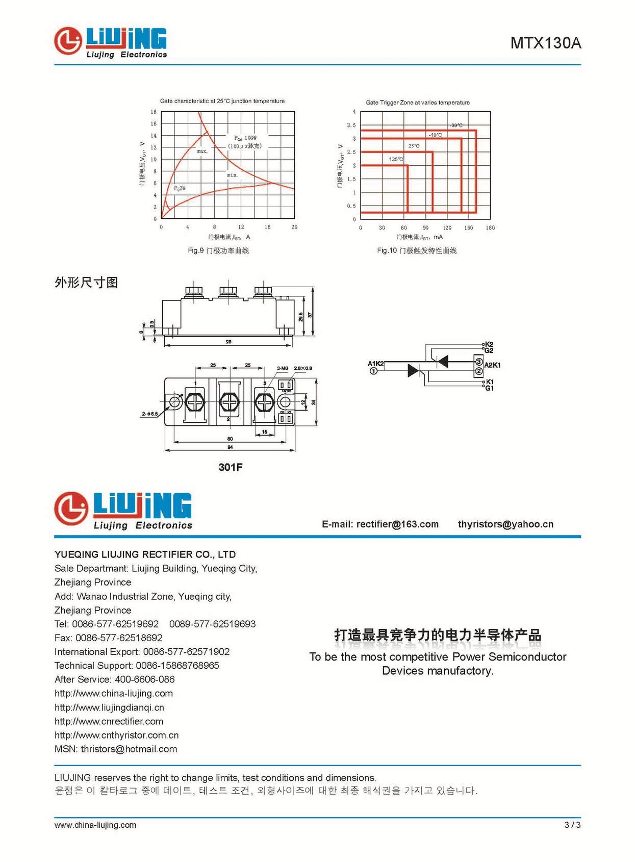 电加热设备配件 MTX130A1400V 可控硅模块晶闸管   ISO企业认证示例图4