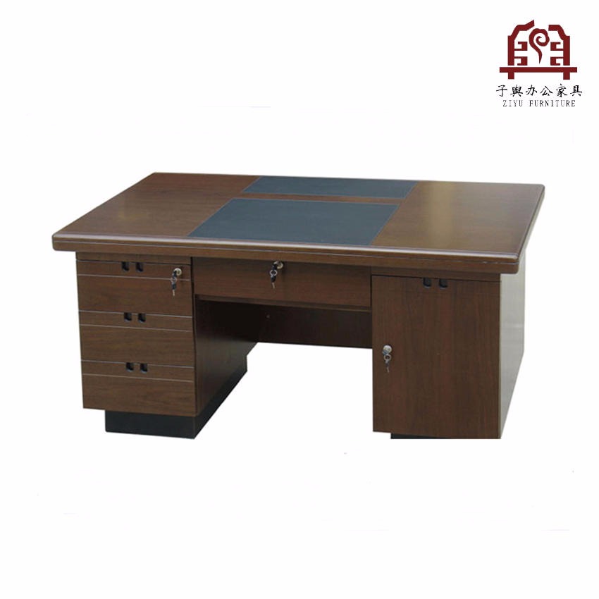 子舆家具 厂家直销办公家具 上海办公桌 实木油漆办公桌 贴木皮办公桌 电脑桌 ZY-Z-018