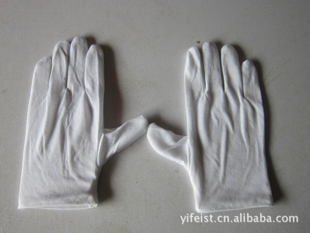 涤纶礼仪手套（白色 对拼）示例图16