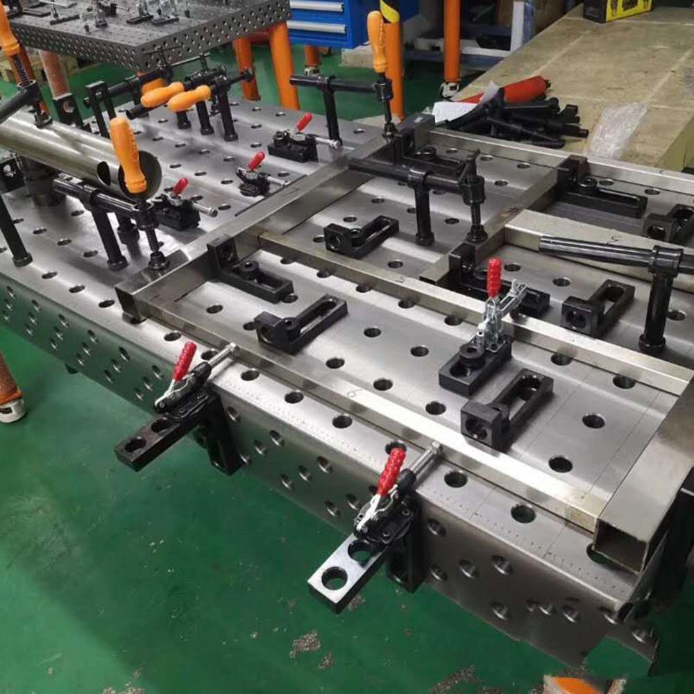 铸铁平台 多孔三维柔性平台平板夹具 机器人焊接工作台 宝都工量具