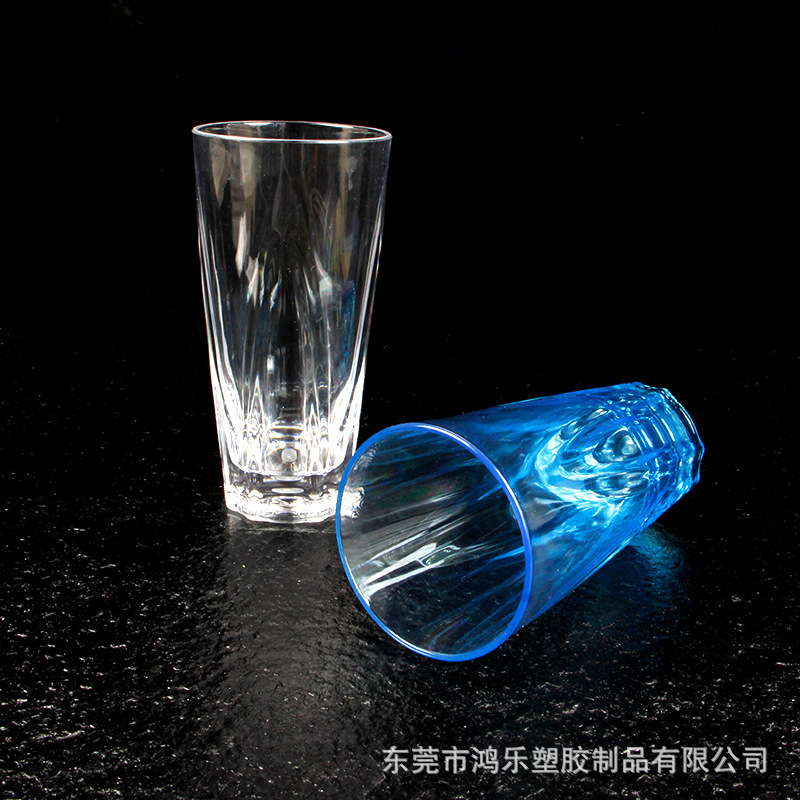 PC环保透明塑胶杯420ml果汁奶茶杯亚克力水杯厂家批发AS冷饮杯示例图8