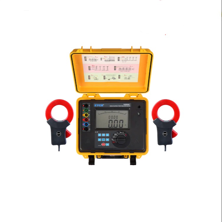 ETCR3200双钳接地电阻测试仪 土壤电阻率、接地电压、交流电压测量，接地线漏电流、交流电流、直流电阻测量仪图片