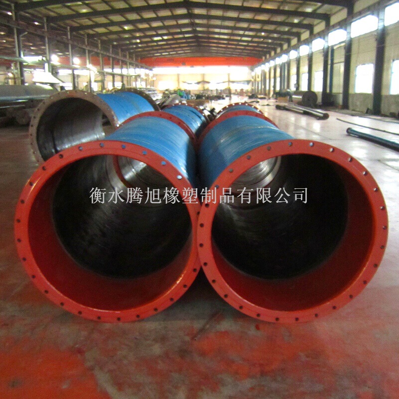 专业生产DN400*10米吸排海水 泥浆橡胶管 螺旋钢丝吸引胶管示例图6