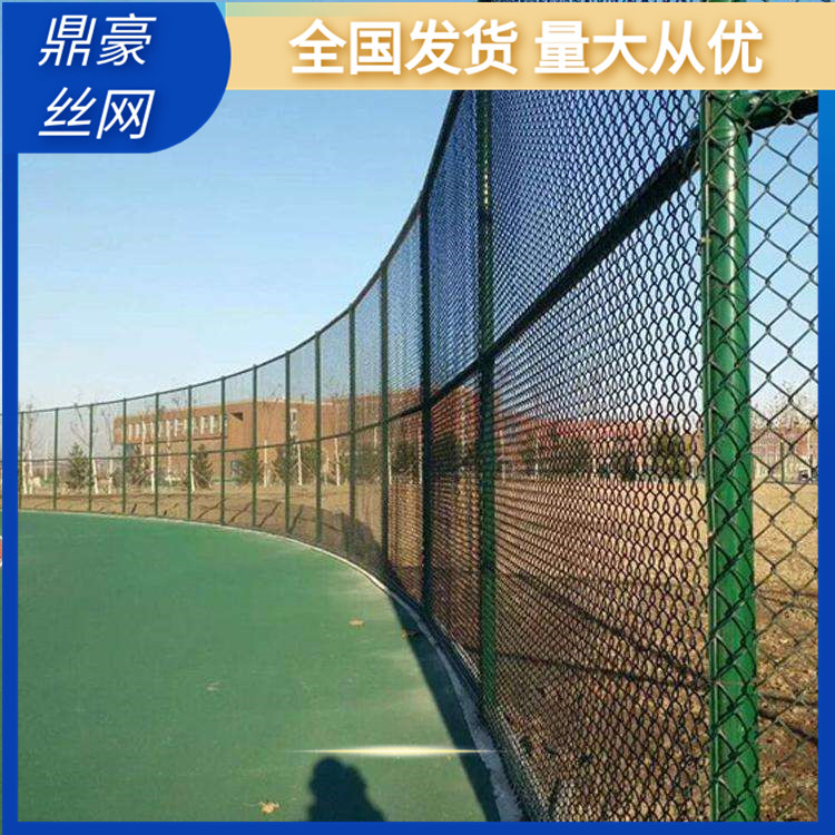 塑胶网球场围网 学校球场围网现货 球场围网组装式 鼎豪丝网