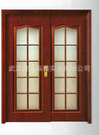 供应上海地区烤漆贴木皮实木复合玻璃门宾馆钢化玻璃烤漆卫生间门示例图7