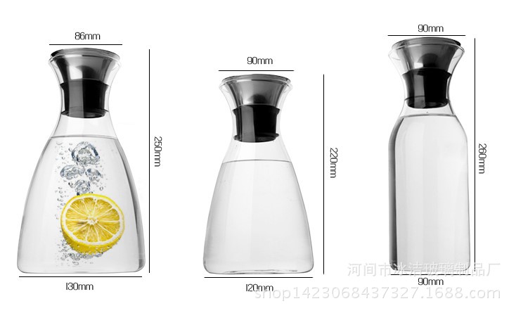 【*热卖款】丹麦风格solo耐高温冷水壶 新品高硼硅凉水壶1.5L示例图2