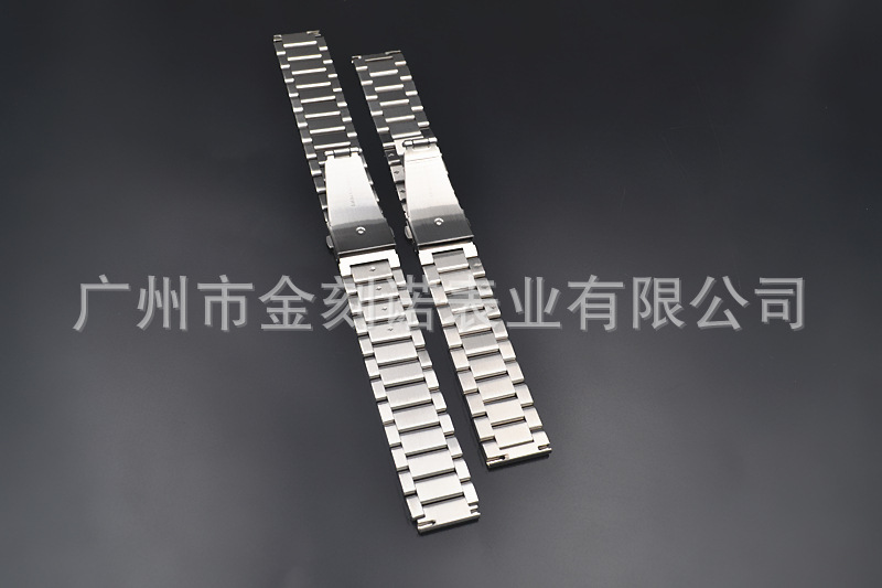 现货批发三珠实心不锈钢表带 金属表带 开关孔18MM-24MM智能手表示例图38