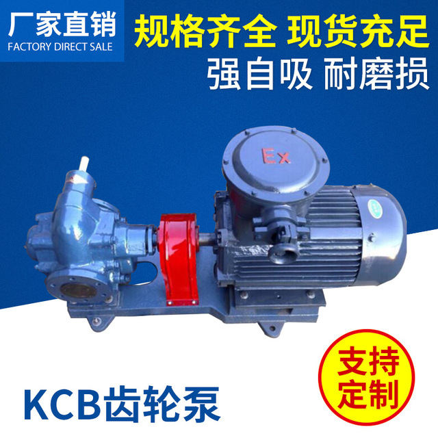 华海泵业源头厂家 KCB型齿轮泵KCB-200卧式电动耐磨齿轮油泵 自吸润滑油泵