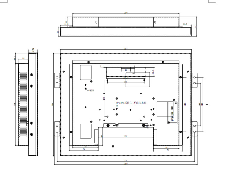 开放式机柜显示器 机柜专用工业显示器示例图11