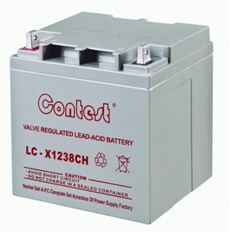 Contest康迪斯蓄电池LC-X1238CH 12V38AH含税销售 质保三年