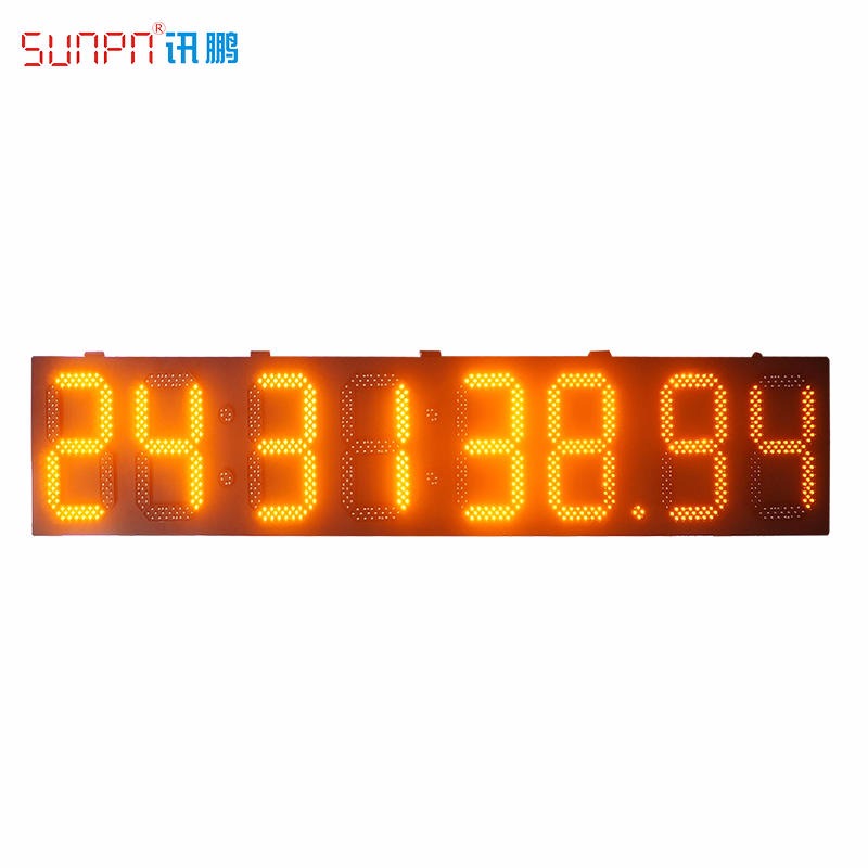 SUNPN讯鹏  LED计时器  比赛LED计时器  电子计时屏LED  黄光电子钟图片