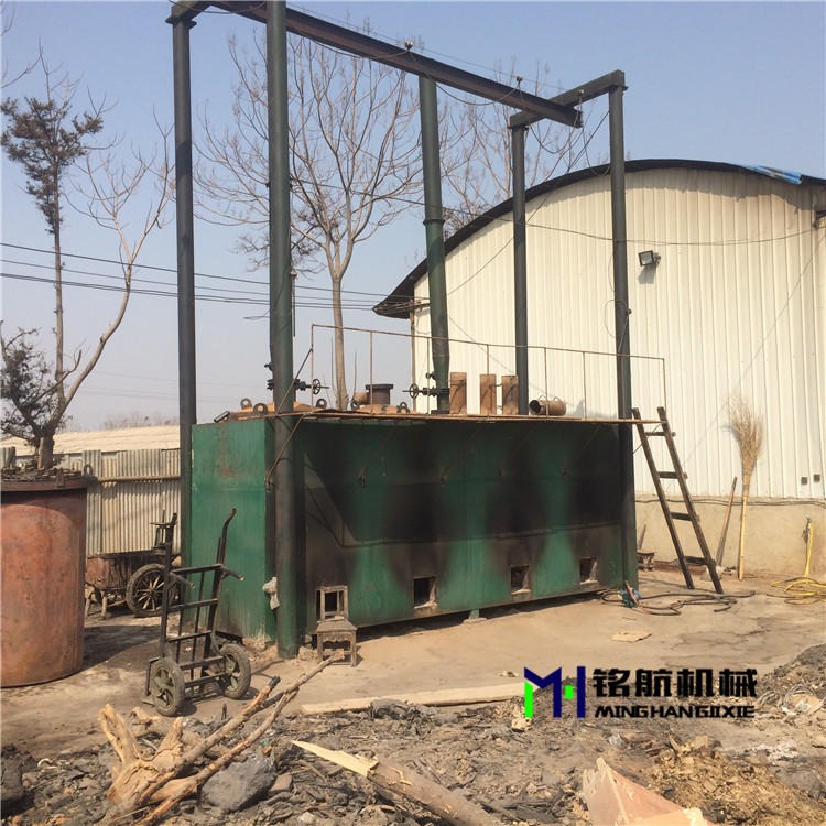 环保炭炭化炉厂家 无烟圆木炭化窑设备 吊装式竹子椰壳碳化机
