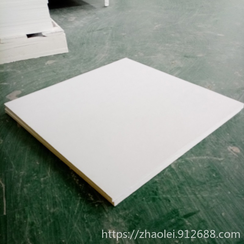 岩棉天花板 白色平涂岩棉玻纤吸声板吊顶好安装  跌级岩棉吸音天花板图片