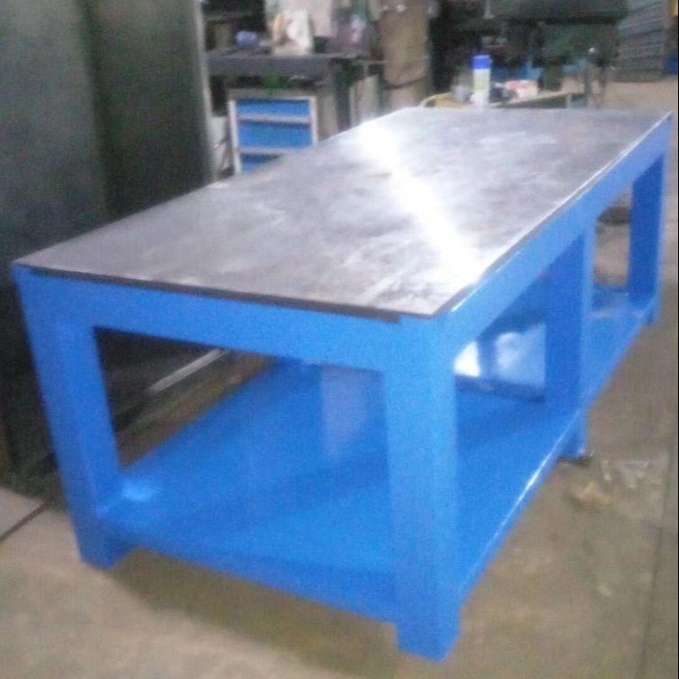 铁板飞模工作台 超厚钢板桌面工作台 鸿晟达HGZT-5168东莞钢板台供应